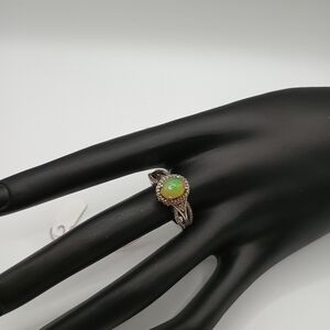 Sterling Silver and Opal Ring Size 8